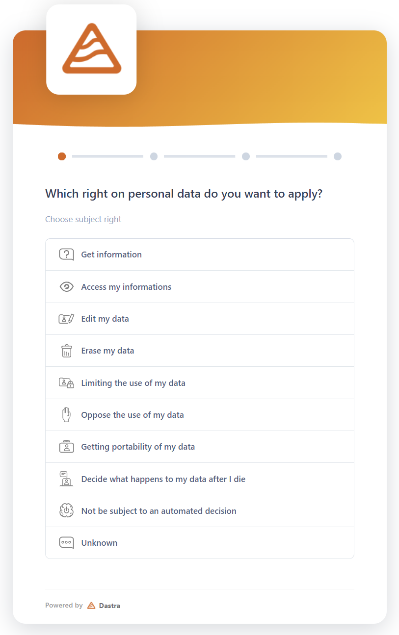 Integrate a collection form on your web pages